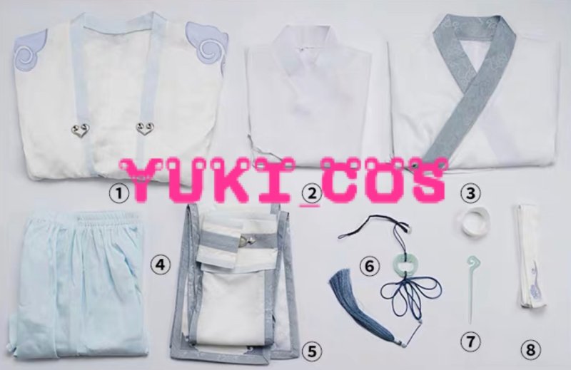 画像5: 『公式』魔道祖師 藍忘機 コスプレ衣装　送料無料 (5)