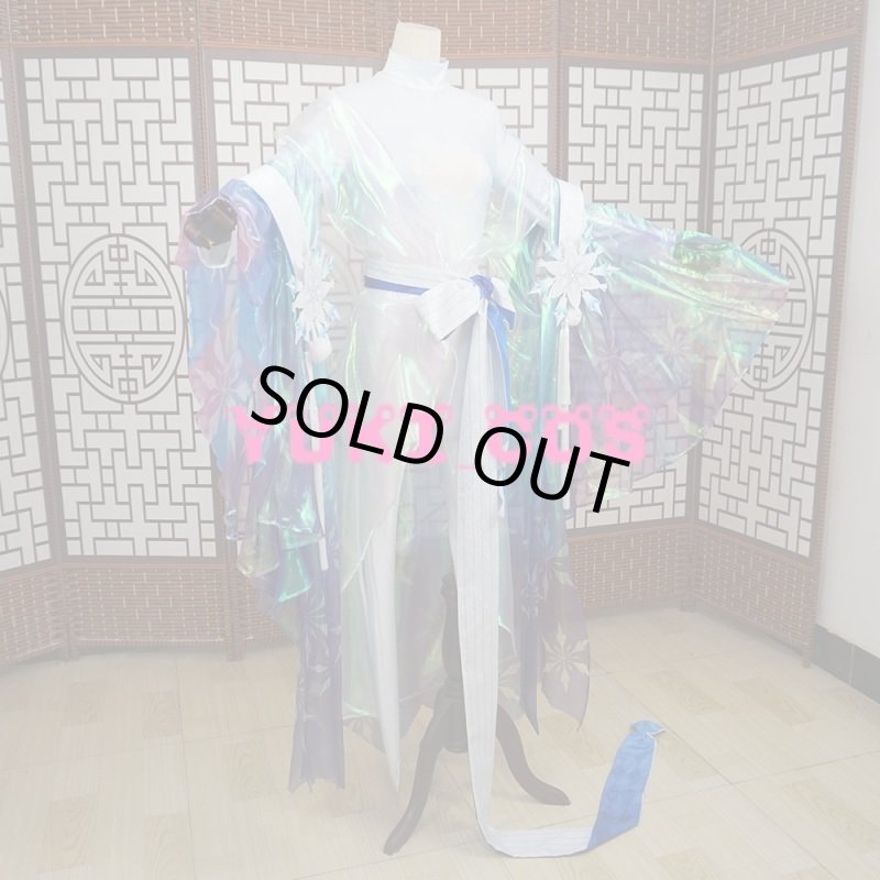 画像2: 陰陽師 蝉氷雪女 せみごおりゆきおんな コスプレ衣装 (2)