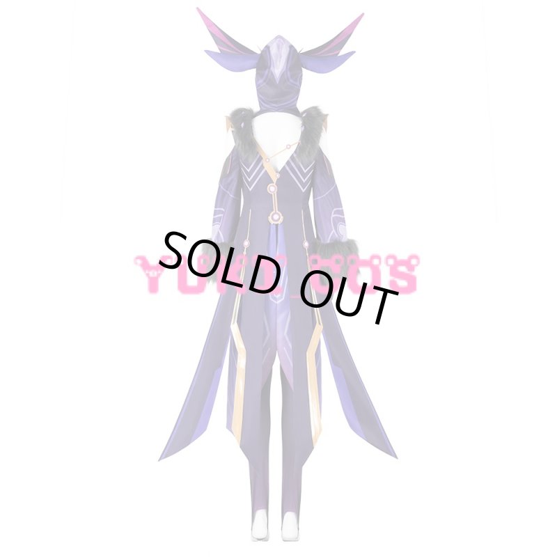 画像2: 原神 ファデュイ・雷蛍術師 コスプレ衣装 (2)