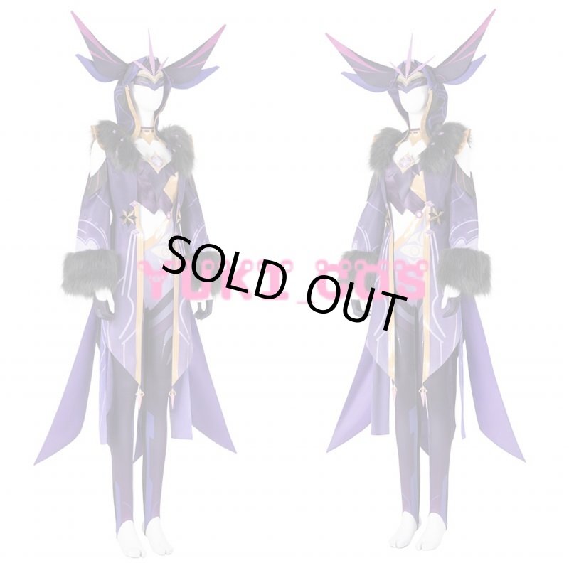 画像3: 原神 ファデュイ・雷蛍術師 コスプレ衣装 (3)