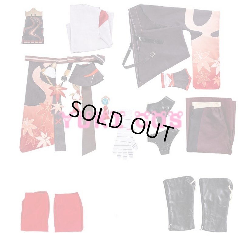 画像8: 原神 楓原万葉 カズハ コスプレ衣装 (8)