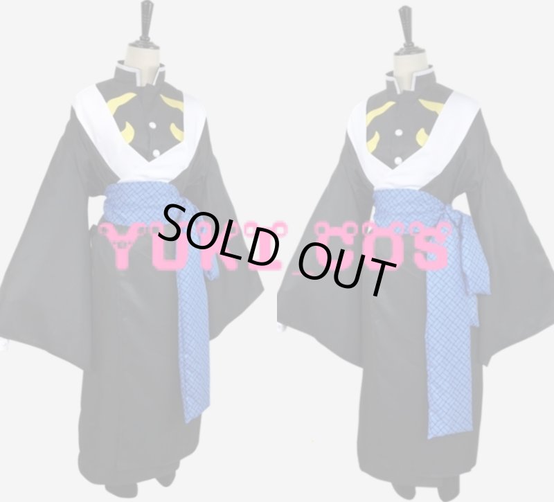 画像4: 鬼滅の刃 上弦の陸 獪岳 かいがく コスプレ衣装 送料無料 (4)