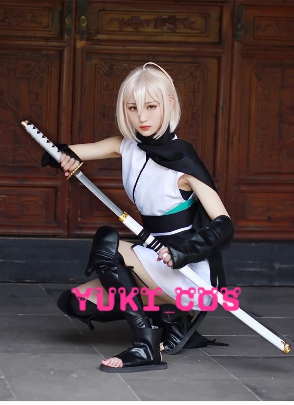 画像8: Fate/Grand Order FGO 桜セイバー 沖田総司 コスプレ衣装 送料無料 (8)