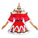 画像1: 原神　バーバラ クリスマス コスプレ衣装 (1)