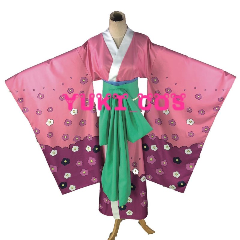 画像3: ONE PIECE ワノ国 光月日和 小紫 コスプレ衣装 送料無料 (3)