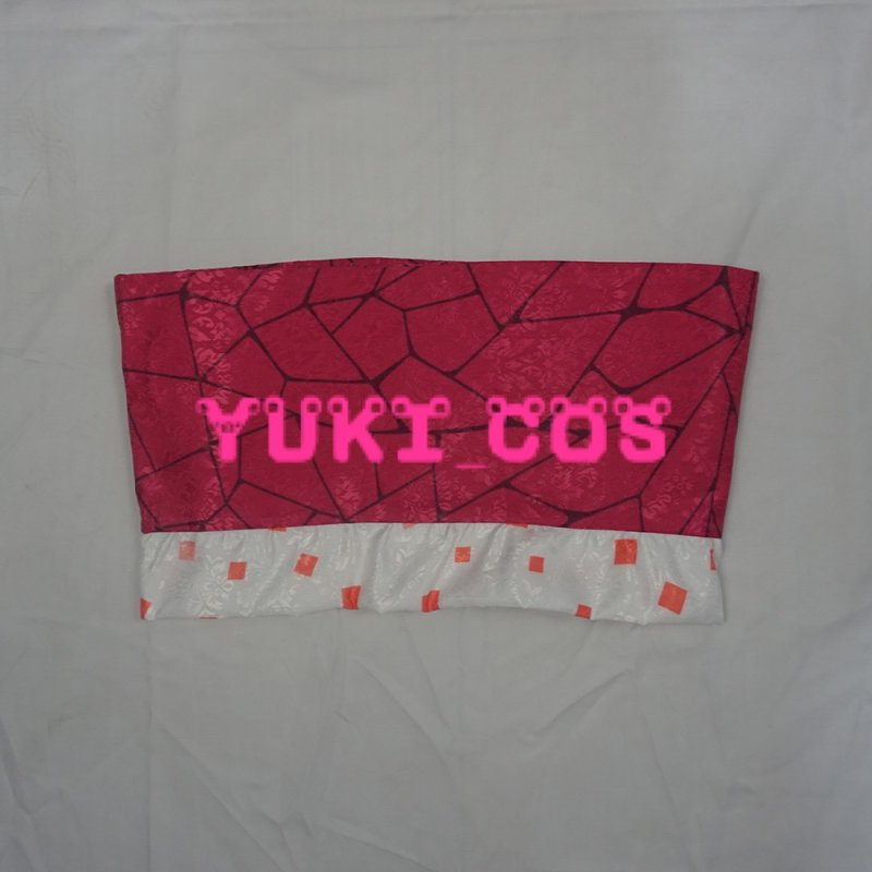 画像7: 鬼滅の刃 堕姫 浴衣 コスプレ衣装 (7)