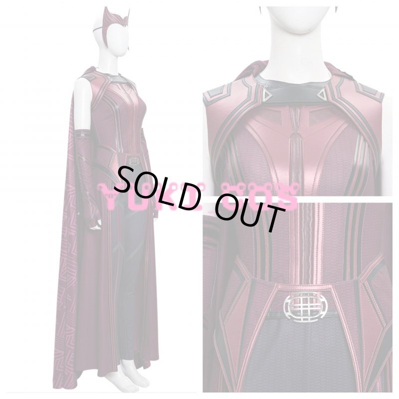 画像2: ワンダヴィジョン スカーレット・ウィッチ コスプレ衣装 (2)