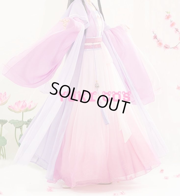 画像2: 『公式』魔道祖師 江厭離 大人 コスプレ衣装 (2)