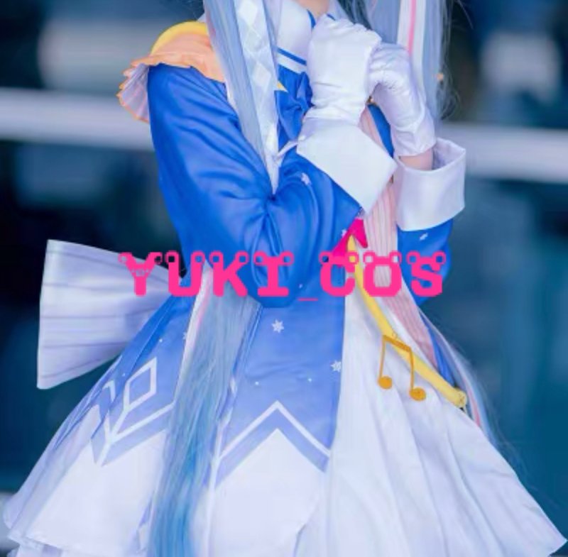 画像4: プロジェクトセカイ カラフルステージ! feat. 初音ミク プロセカ 初音ミク 雪ミク2020 コスプレ衣装 SNOW MIKU 2020 コス服 送料無料 (4)