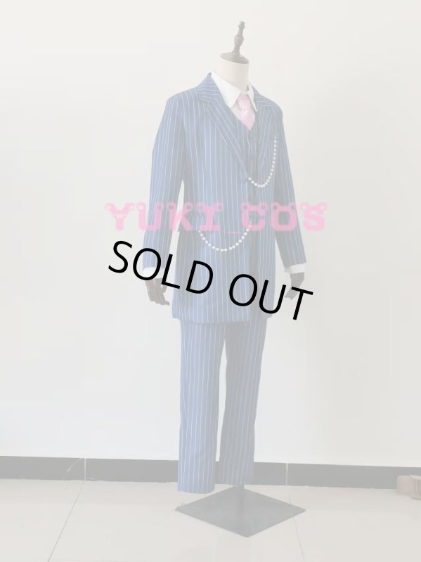 画像4: 東京リベンジャーズ 灰谷蘭　はいたにらん スーツ　縦縞模様　コスプレ衣装　送料無料 (4)