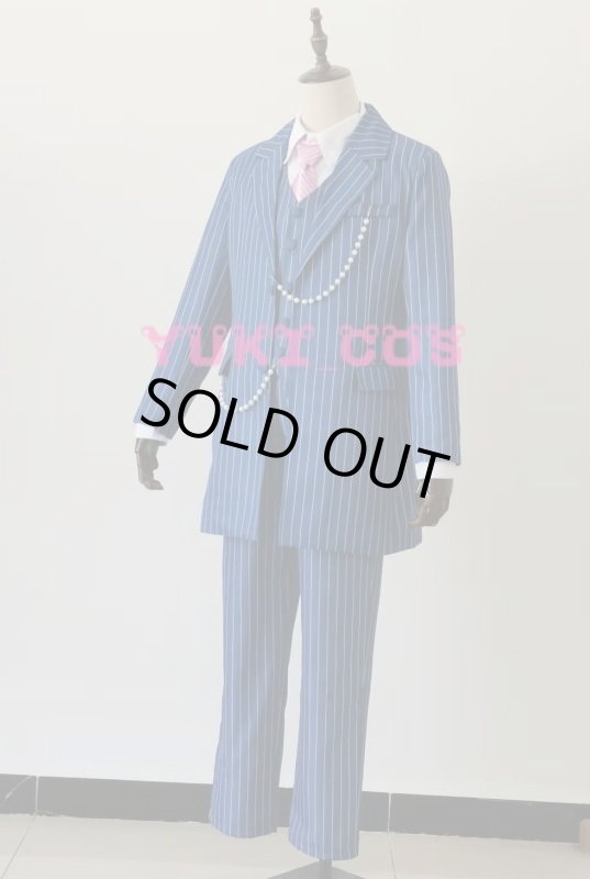 画像3: 東京リベンジャーズ 灰谷蘭　はいたにらん スーツ　縦縞模様　コスプレ衣装　送料無料 (3)