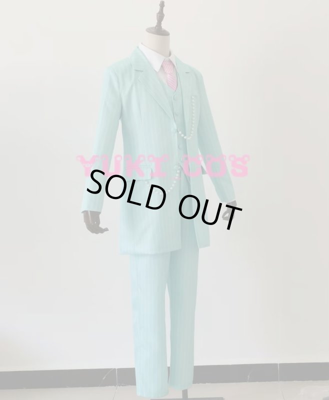 画像3: 東京リベンジャーズ 灰谷兄弟 灰谷竜胆 はいたにりんどう スーツ 縦縞模様 コスプレ衣装 送料無料 (3)