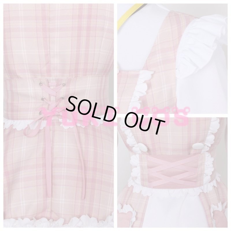 画像6: バーチャルYouTuber Vtuber 本間ひまわり メイド服 コスプレ衣装 送料無料 (6)