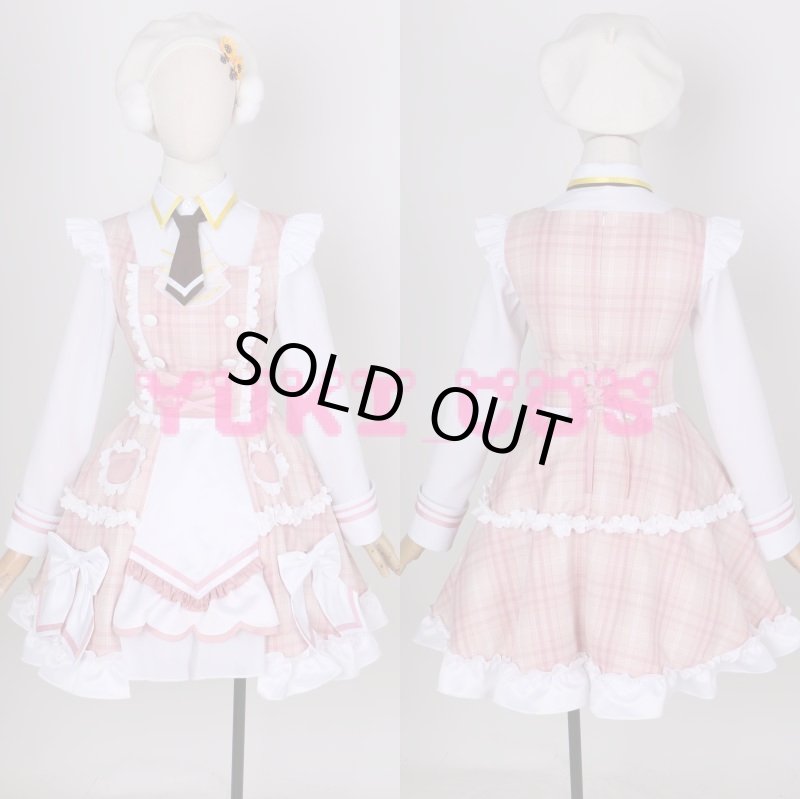 画像5: バーチャルYouTuber Vtuber 本間ひまわり メイド服 コスプレ衣装 送料無料 (5)