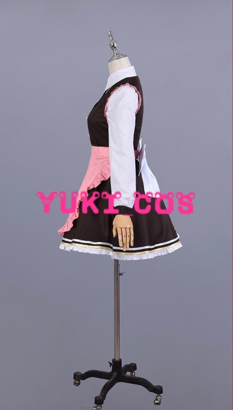 画像3: 鬼滅の刃 竈門禰豆子 メイド服 コスプレ衣装 送料無料 (3)