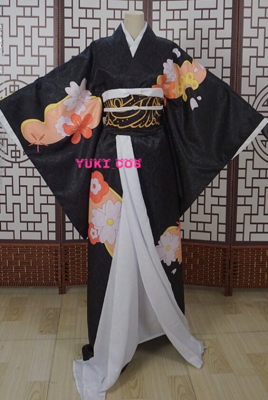 画像2: 鬼滅の刃 鬼舞辻無惨 和服 浴衣 着物 コスプレ衣装 送料無料 (2)