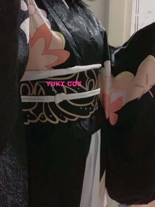 画像8: 鬼滅の刃 鬼舞辻無惨 和服 浴衣 着物 コスプレ衣装 送料無料 (8)