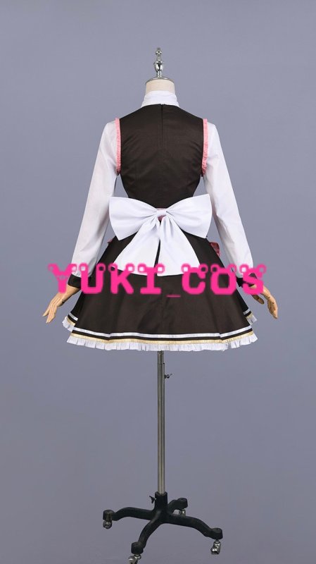 画像4: 鬼滅の刃 竈門禰豆子 メイド服 コスプレ衣装 送料無料 (4)