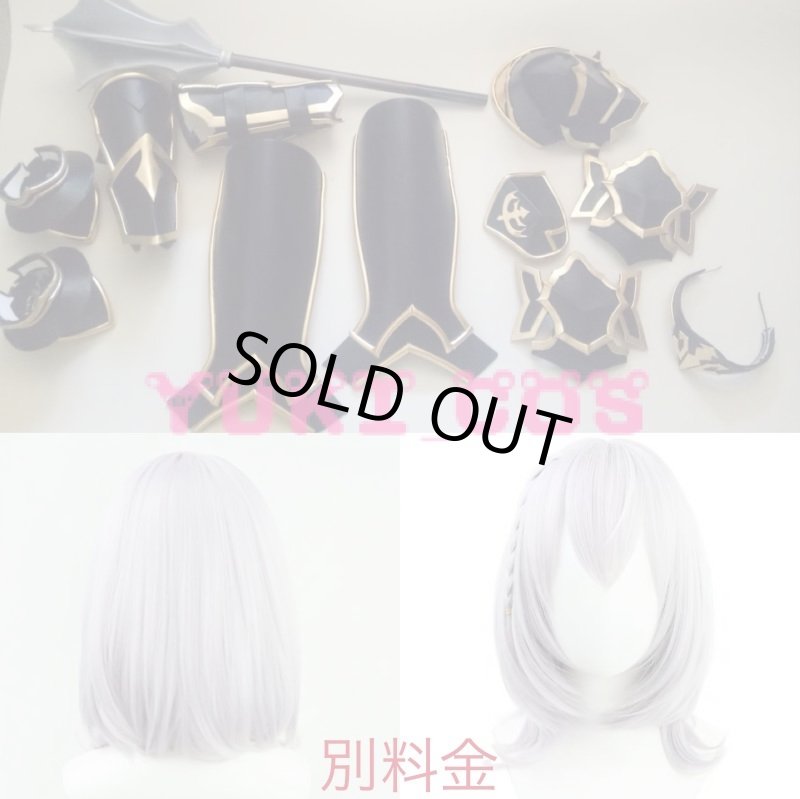 画像4: バーチャルYouTuber Vtuber ホロライブ 白銀ノエル しろがねのえる コスプレ衣装 送料無料 (4)