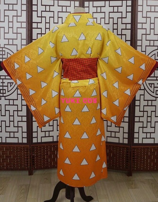 画像3: 鬼滅の刃 遊郭編 我妻善逸 コスプレ衣装 子供サイズ/大人サイズ 送料無料 (3)