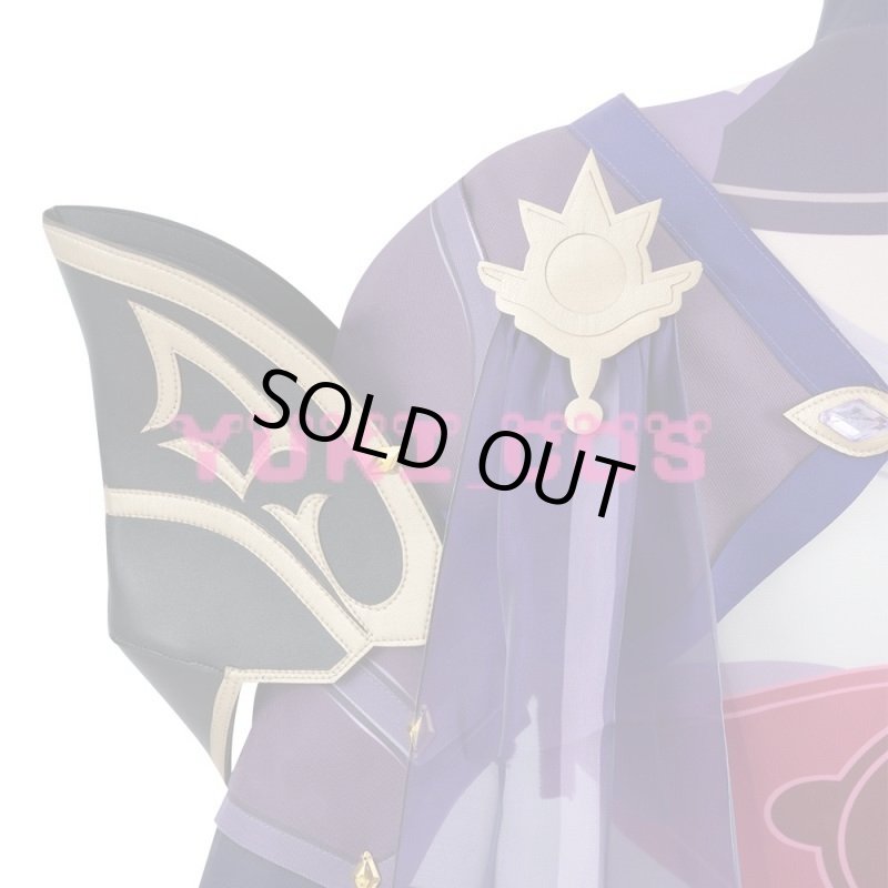 画像7: 原神 げんしん 夢想楽土の結末 ボス 禍津御建鳴神命 まがつみたけなるかみのみこと 雷電将軍 コスプレ衣装 送料無料 (7)