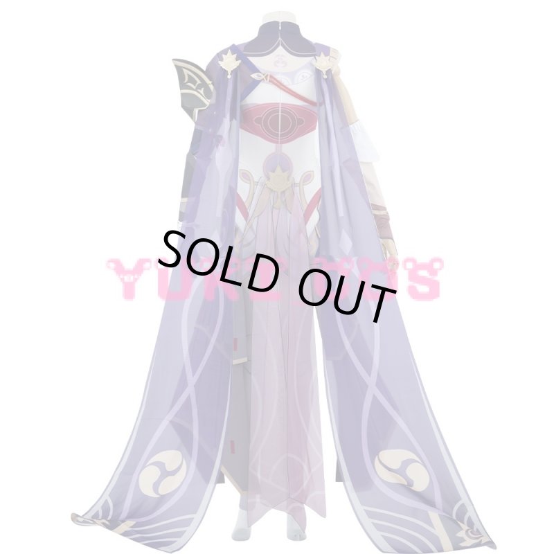 画像4: 原神 げんしん 夢想楽土の結末 ボス 禍津御建鳴神命 まがつみたけなるかみのみこと 雷電将軍 コスプレ衣装 送料無料 (4)