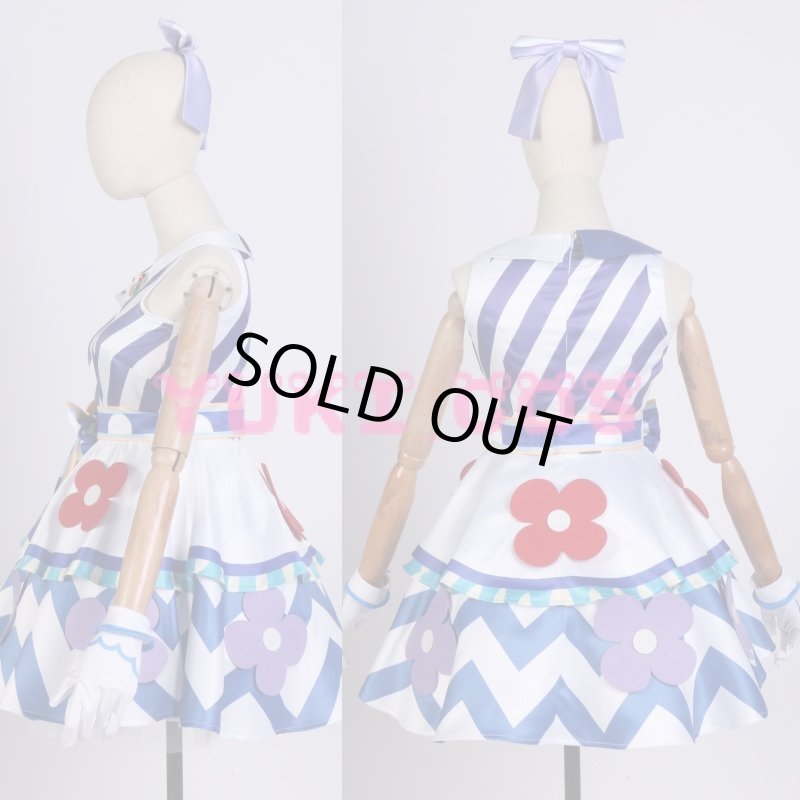 画像3: ラブライブ!スクフェス レトロポップ編 葉月恋UR コスプレ衣装 送料無料 (3)