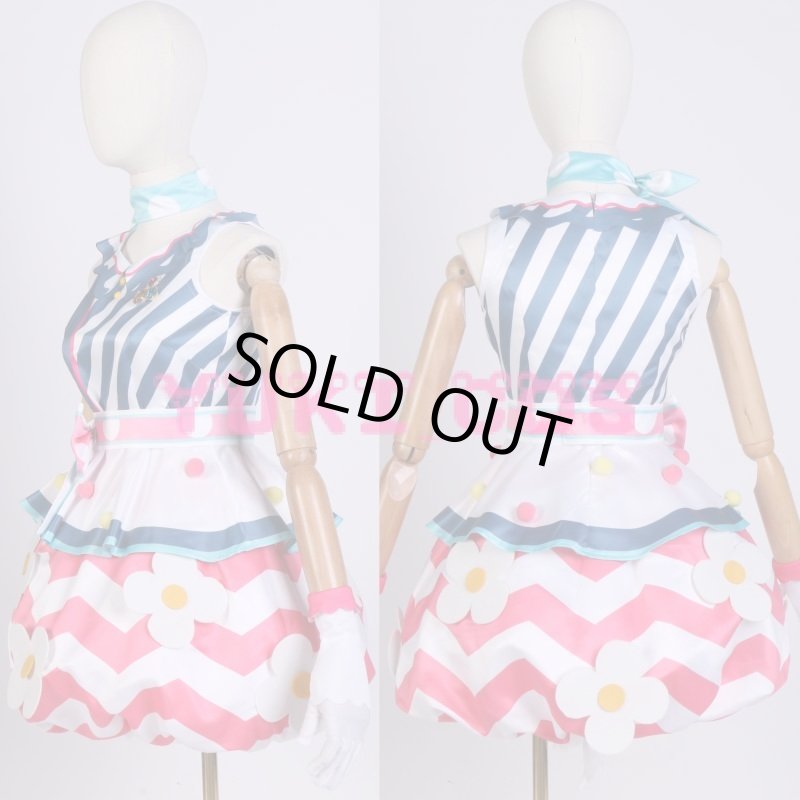 画像3: ラブライブ！スクフェス　レトロポップ編　レトロポップダンス　嵐千砂都SR　コスプレ衣装　送料無料 (3)