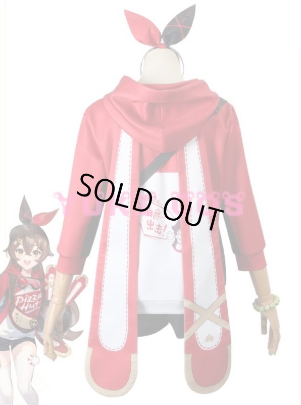 画像4: 原神　げんしん　ピザハットコラボ　アンバー　コスプレ衣装　送料無料 (4)