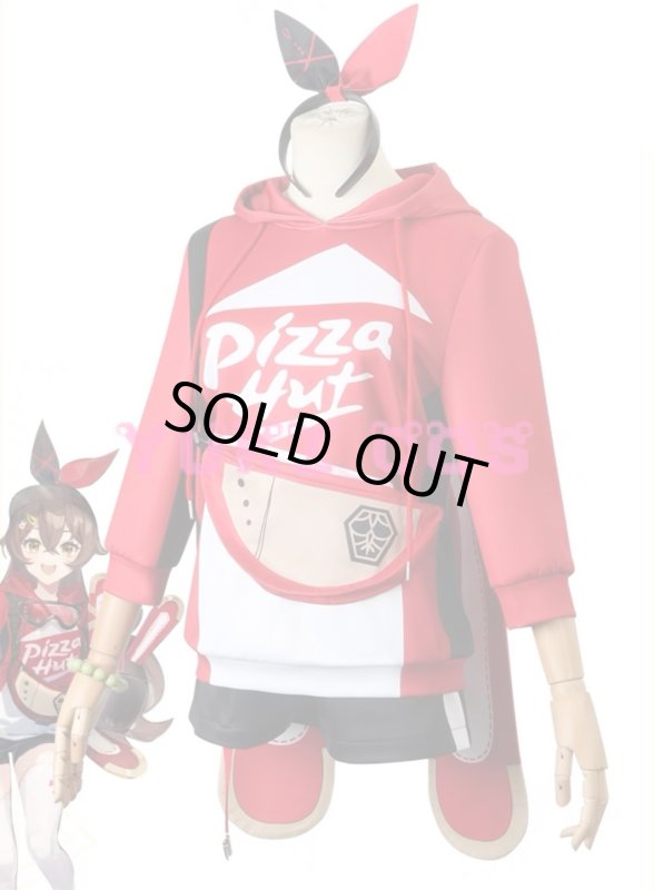 画像3: 原神　げんしん　ピザハットコラボ　アンバー　コスプレ衣装　送料無料 (3)