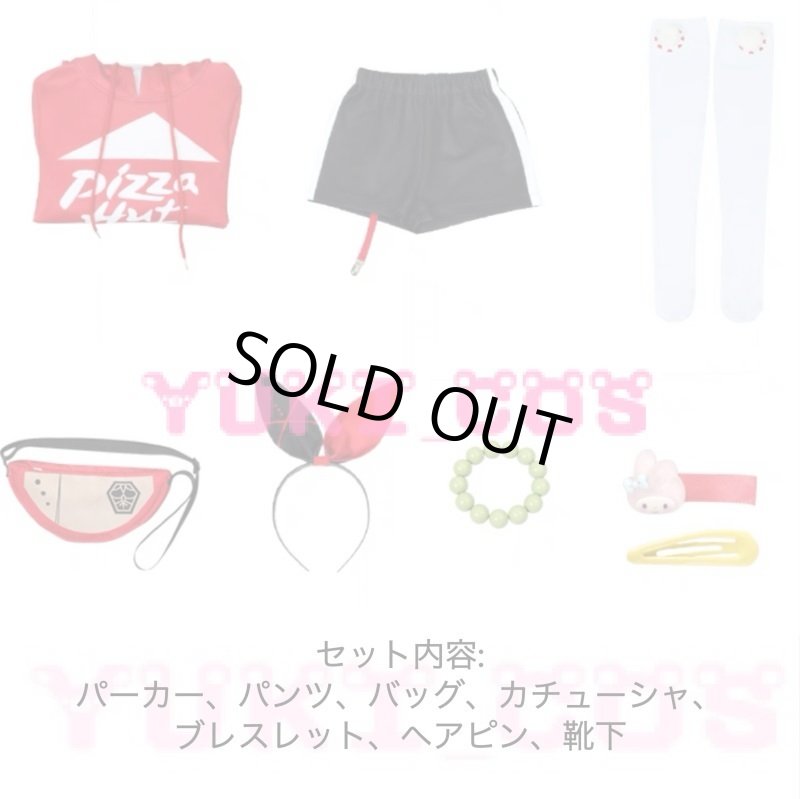 画像2: 原神　げんしん　ピザハットコラボ　アンバー　コスプレ衣装　送料無料 (2)