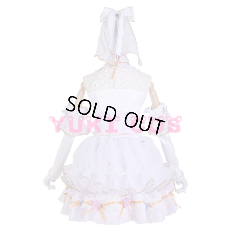 画像4: ラブライブ!スクフェス ジューンブライド編 葉月恋UR コスプレ衣装 送料無料 (4)