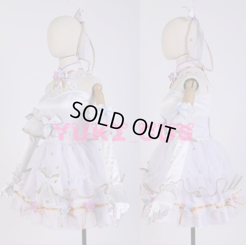 画像3: ラブライブ!スクフェス ジューンブライド編 葉月恋UR コスプレ衣装 送料無料 (3)