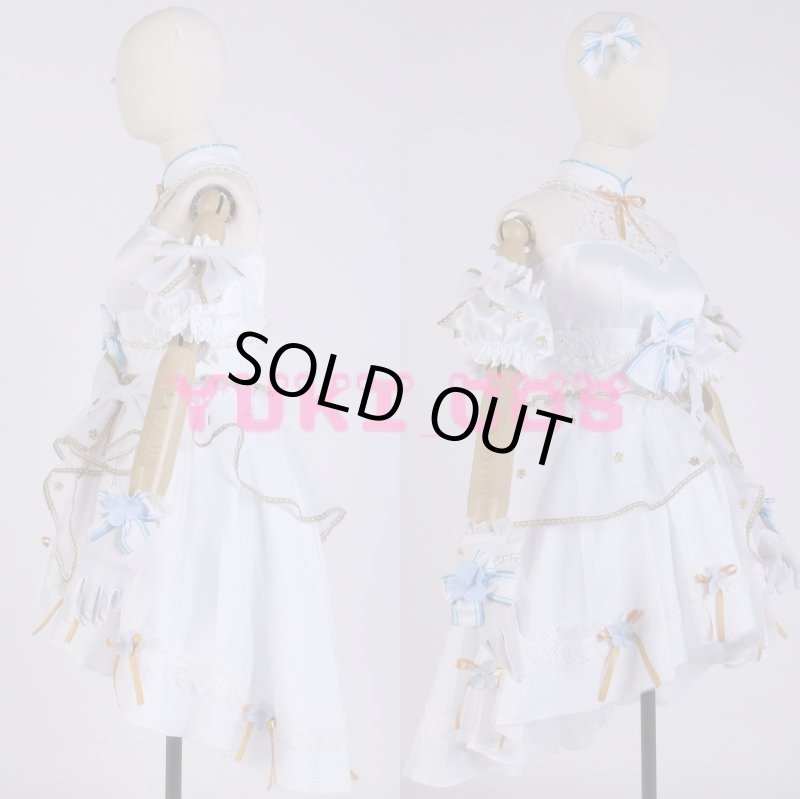 画像3: ラブライブ!スクフェス ジューンブライド編 ドレス姿に見とれて 平安名すみれSR コスプレ衣装 送料無料 (3)