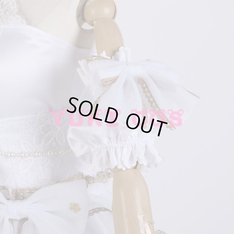 画像7: ラブライブ!スクフェス ジューンブライド編 ドレス姿に見とれて 平安名すみれSR コスプレ衣装 送料無料 (7)