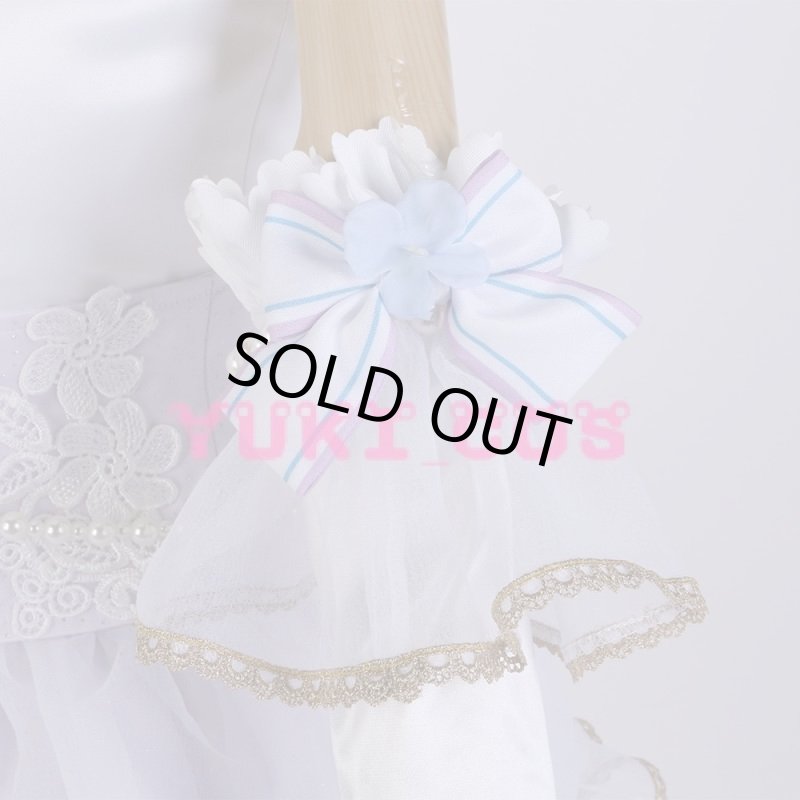 画像7: ラブライブ!スクフェス ジューンブライド編 葉月恋UR コスプレ衣装 送料無料 (7)