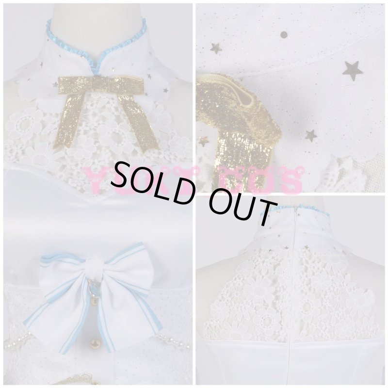 画像6: ラブライブ！スクフェス　ジューンブライド編　唐可可　コスプレ衣装　送料無料 (6)