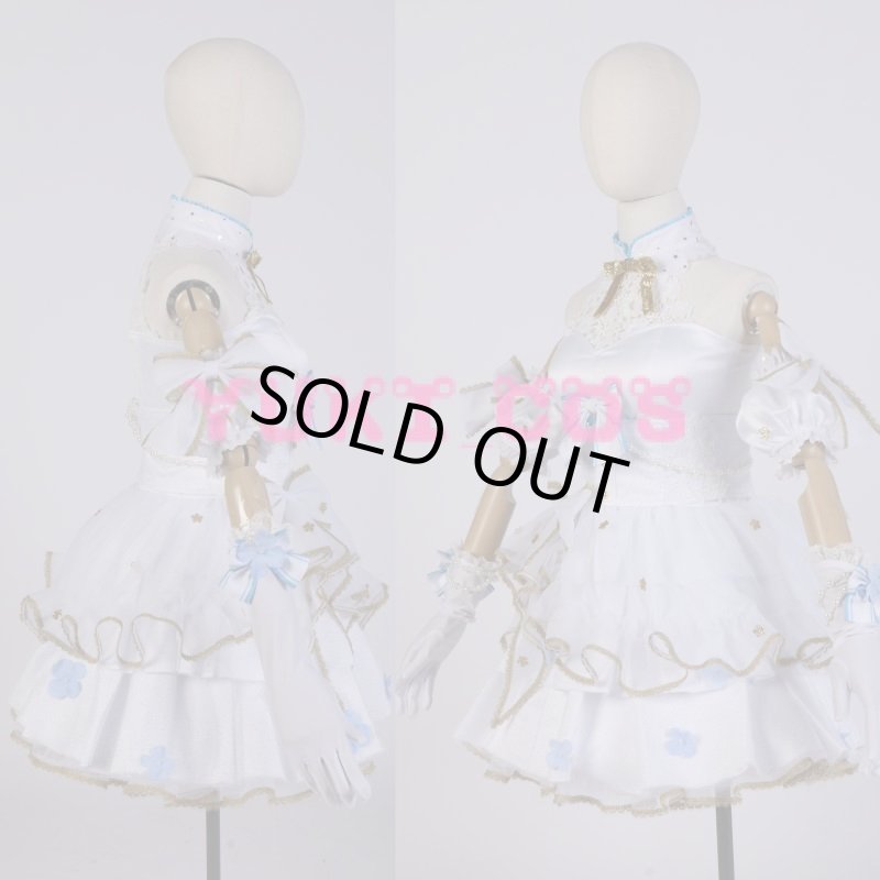 画像4: ラブライブ！スクフェス　ジューンブライド編　唐可可　コスプレ衣装　送料無料 (4)