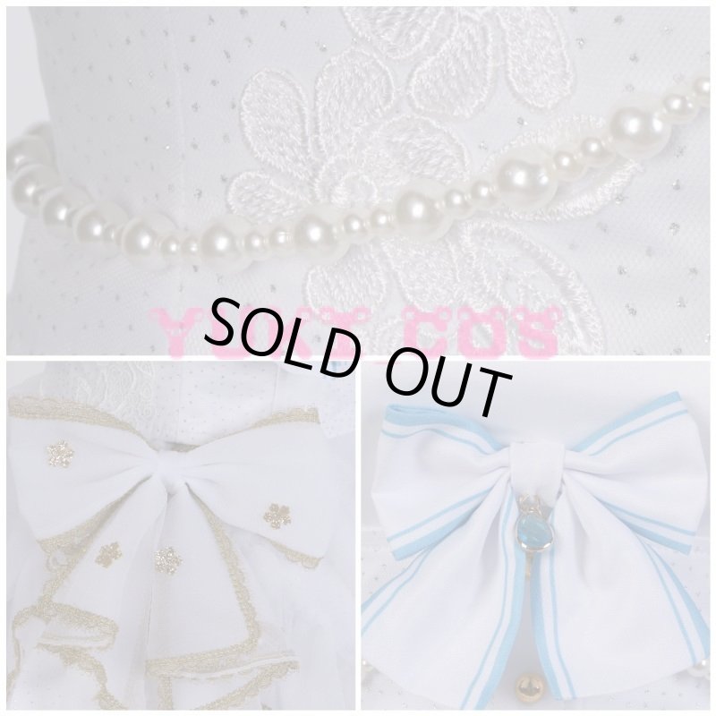 画像8: ラブライブ！スクフェス　ジューンブライド編　唐可可　コスプレ衣装　送料無料 (8)