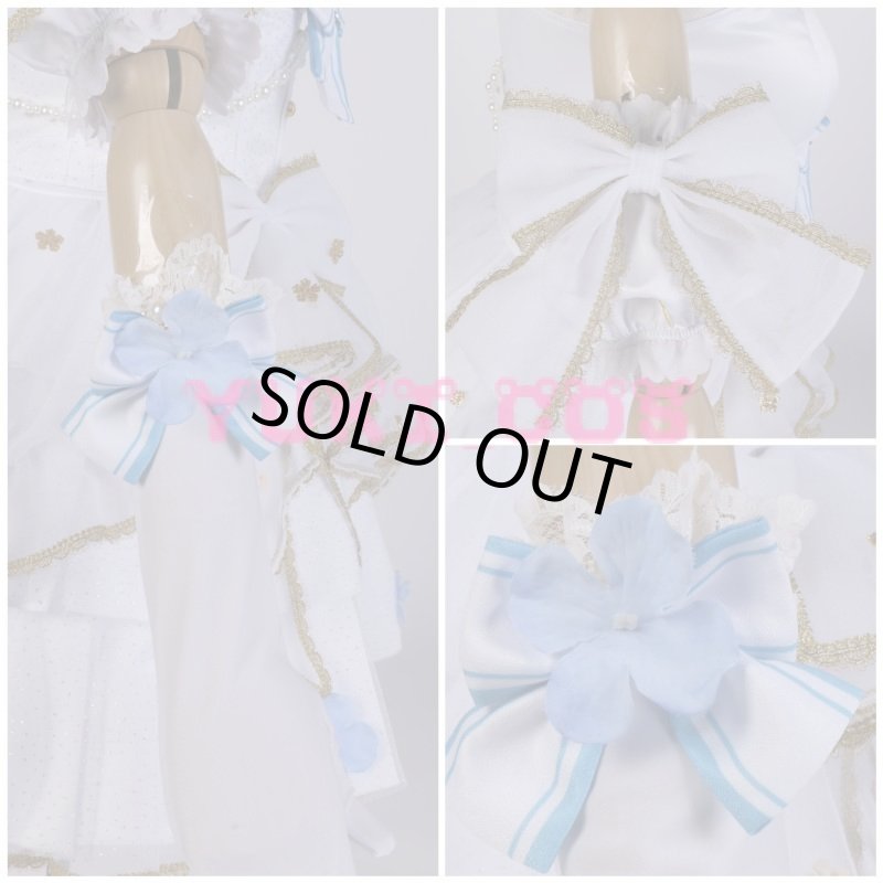 画像7: ラブライブ！スクフェス　ジューンブライド編　唐可可　コスプレ衣装　送料無料 (7)