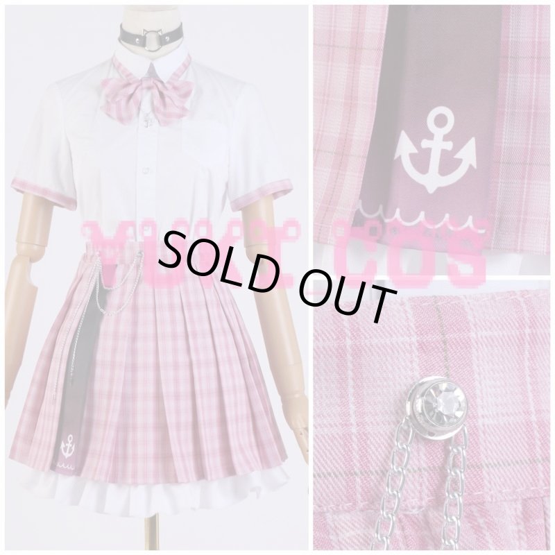 画像8: Vtuber  ホロライブ 湊あくあ 5億年ぶりの新衣装 学園 コスプレ衣装 送料無料 (8)