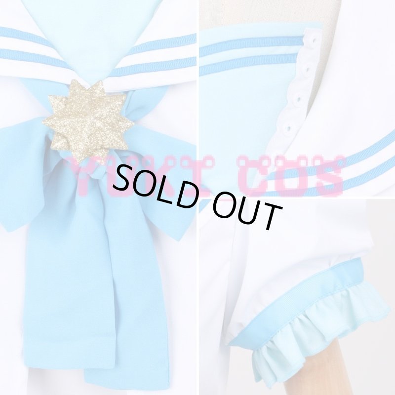 画像10: Vtuber ホロライブ 星街すいせい セーラー服 コスプレ衣装 送料無料  (10)