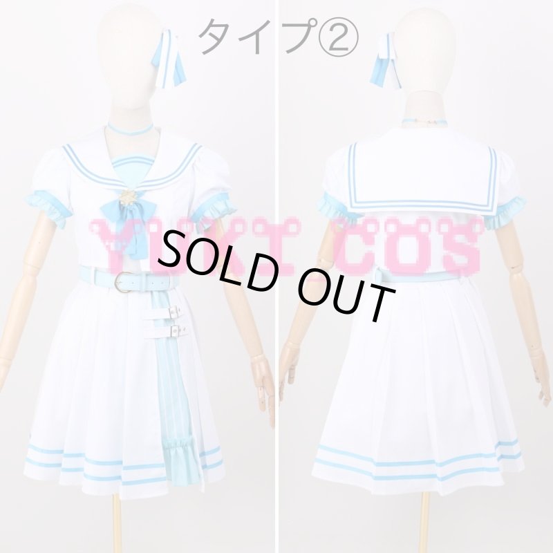 画像8: Vtuber ホロライブ 星街すいせい セーラー服 コスプレ衣装 送料無料  (8)