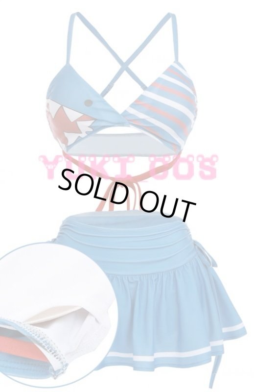 画像8: バーチャルYouTuber ホロライブ がうるぐら サメちゃん ぐらちゃん ぺったん 水着 コスプレ衣装 送料無料 (8)