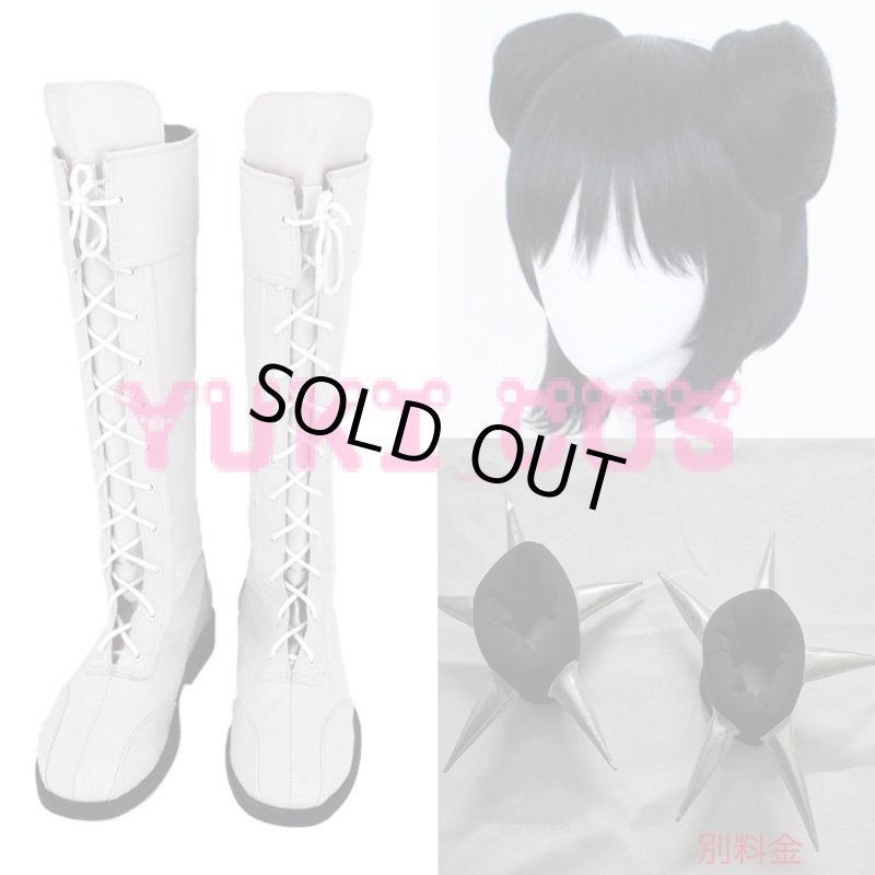 画像10: ストリートファイターV 春麗 チュンリー 黒 コスプレ衣装 送料無料 (10)