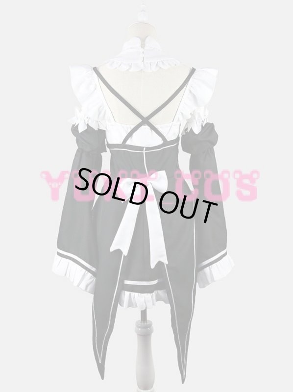 画像3: Re:ゼロから始める異世界生活　リゼロ　ラム　レム　メイド　コスプレ衣装　送料無料 (3)