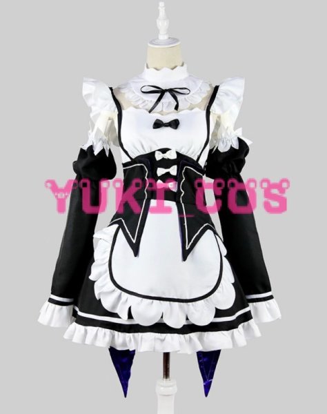 レム ラム コスプレ メイド リゼロから始まる異世界生活 リゼロ コスプレ レム ラム ラム＆レム メイド服セット [Re:ゼロから