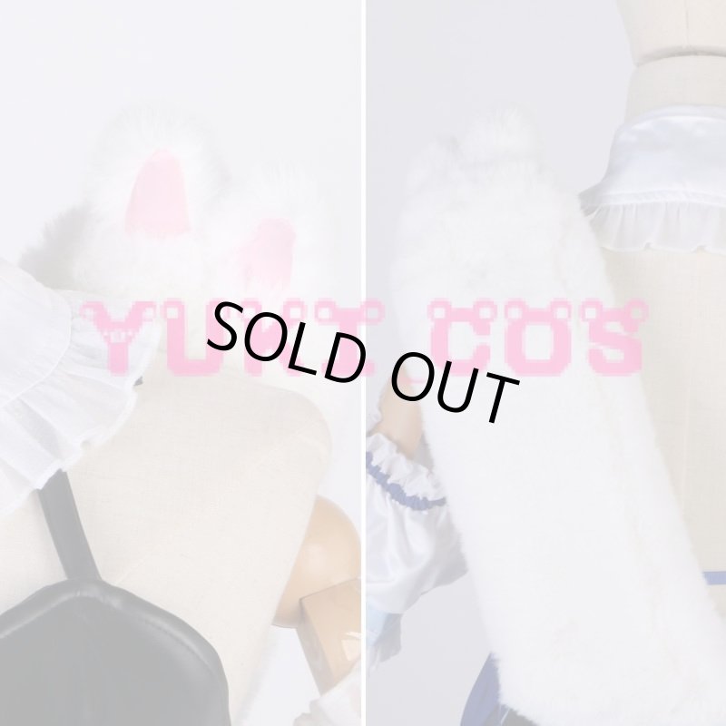 画像8: Vtuber ホロライブ 兎田ぺこら うさだ ぺこら フリフリバニードレス  コスプレ衣装 送料無料 (8)