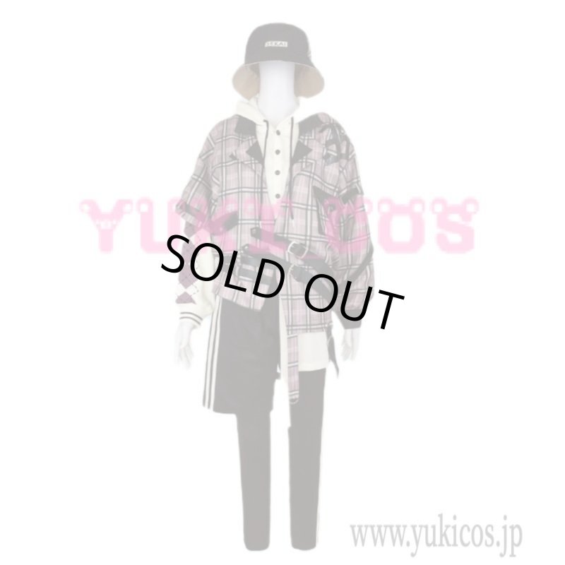 画像1: プロジェクトセカイ　プロセカ　dizzy trap 天馬司　神代類　ライブ衣装　チェック柄衣装　コスプレ衣装　送料無料 (1)