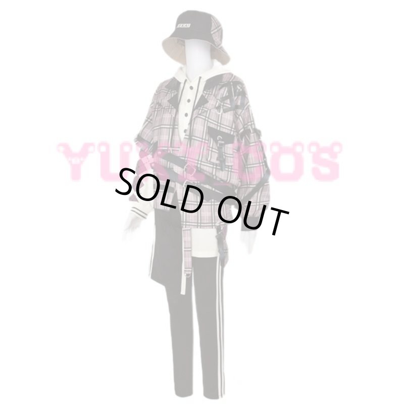 画像3: プロジェクトセカイ　プロセカ　dizzy trap 天馬司　神代類　ライブ衣装　チェック柄衣装　コスプレ衣装　送料無料 (3)